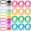 22pcs Fabric Holder Magnetic Fabric Clips Silicone Thread Spool Holder 5