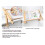 Adjustable Beechwood Sewing Frame Stand With Nonslip Clamps For 7