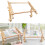 Adjustable Beechwood Sewing Frame Stand With Nonslip Clamps For 2