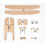 Adjustable Beechwood Sewing Frame Stand With Nonslip Clamps For 5