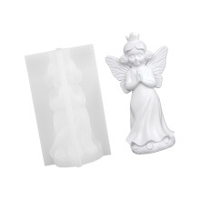 Moules à bougies en Silicone, Statue de fille papillon,-FM1522