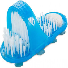 Foot Scrubber Massager for Shower, Easy Cleaning & Massaging Foot Washer with Suction Cups and Integrated Polishing Surface, Exfoliating Feet Cleaner
