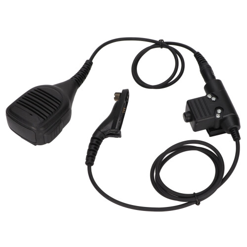 Microfon difuzor compatibil cu radiouri Motorola, construcție robustă, design robust, modul de cablu super rezistent, cu rezistență ridicată la 2