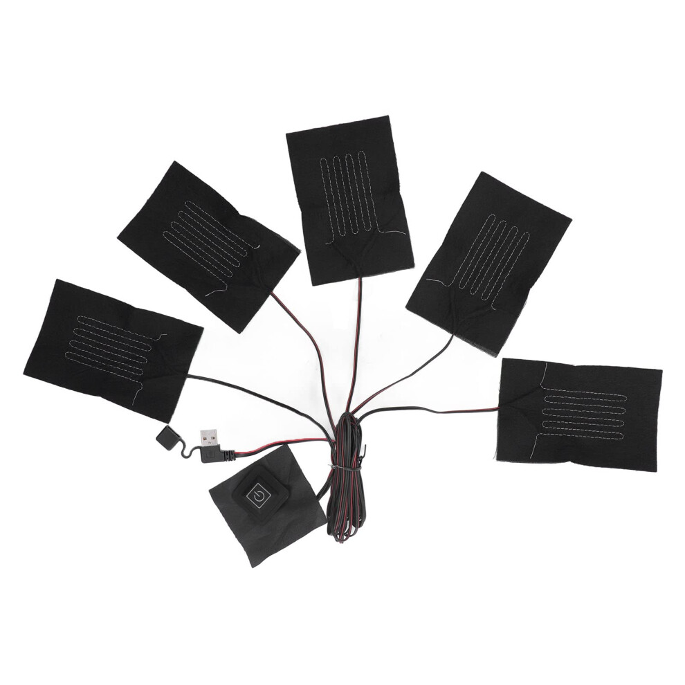 Electric Heating Pad, Large Intelligent Temperature Regulating Heater for Clothing Vest, USB Control
