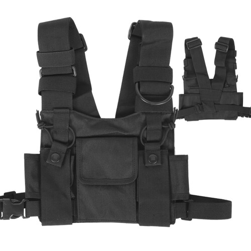 Γιλέκο Walkie Talkie γραφείου ασφαλείας, Hands Free Επικοινωνίας από καμβά Μεταφορέας 2