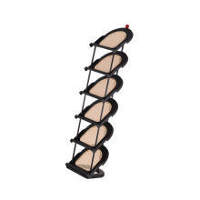 Entryway Footwear Rack Slanted Slots Easy Daily-Black 6