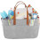 Nappy Caddy Organiser, Portable Nursery Caddy, Foldable Felt Bag, Grey Gray 5