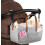Nappy Caddy Organiser, Portable Nursery Caddy, Foldable Felt Bag, Grey Gray 2
