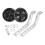 Additional wheels for children's bicycles, compatible with 1220 inch models, black. 1