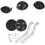 Additional wheels for children's bicycles, compatible with 1220 inch models, black. 2