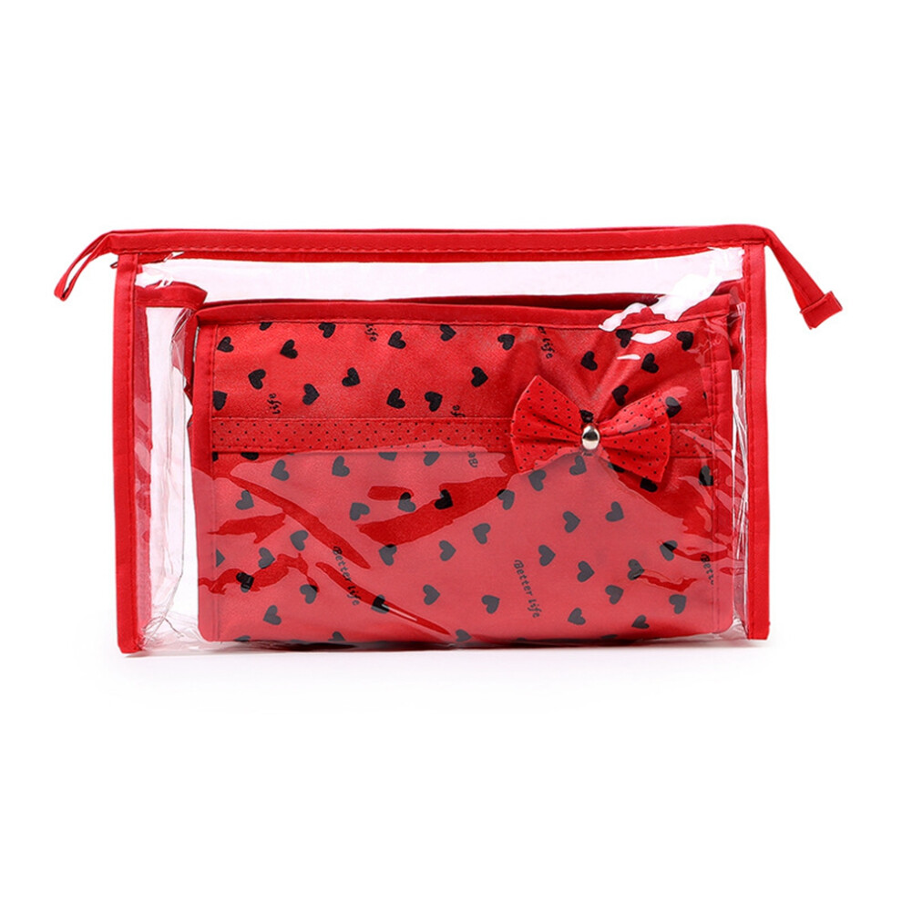Multipurpose Organizer, Breathable Quick Drying Handbag Insert with Smooth Zipper, 2 Pcs Cosmetic Pouch for Clear Pockets Sort Items, Durable Storage