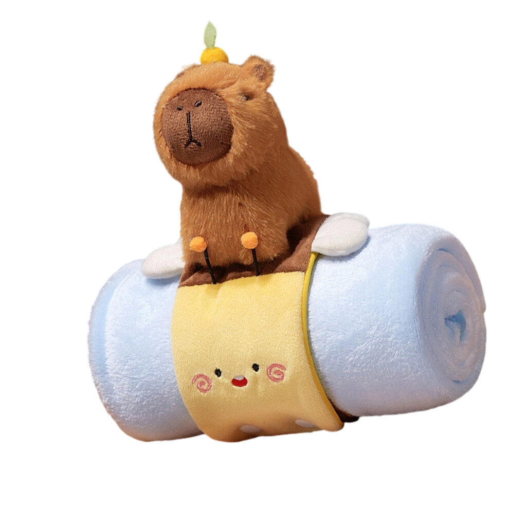 Foldable Fleece Blanket Easy To Carry Store For-80x100cm B