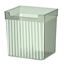 Koelkastorganizer Stapelbare doorzichtige plastic opbergbakken Transparant ontwerp Wandgemonteerde zwevende planken Doorzichtige plastic opbergbak