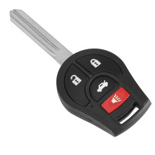 Telecomando di ricambio per apertura senza chiave per auto Nissan con ID FCC incluso e batteria inclusa. Richiede un fabbro specializzato in