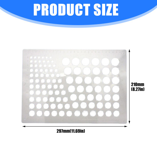 Quilling Template Ruler With Multiple Shape Cutouts For Card 2