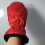 Practical glove design with integrated ice scraper for easy winter preparation (red) 4