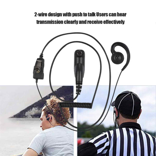 Ακουστικά με καθαρή μετάδοση ήχου για Walkie Talkies Motorola, περιστρεφόμενο σχεδιασμό, 1
