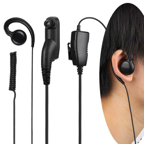Ακουστικά με καθαρή μετάδοση ήχου για Walkie Talkies Motorola, περιστρεφόμενο σχεδιασμό, 2