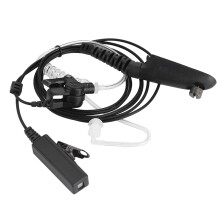 Auriculares con micrófono con reducción de ruido para radios Motorola con diseño a prueba de radiación y botón PTT incluido. Adecuados para