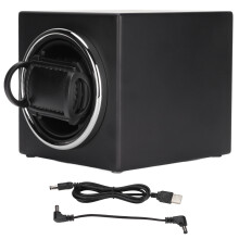 Înfășurător automat de ceasuri pentru ceasuri de lux cu motor silențios, exterior din piele premium, moduri de rotație reglabile, alimentare