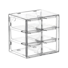 Clear Acrylic Multiple Layer Drawer Display-Six square trumpet