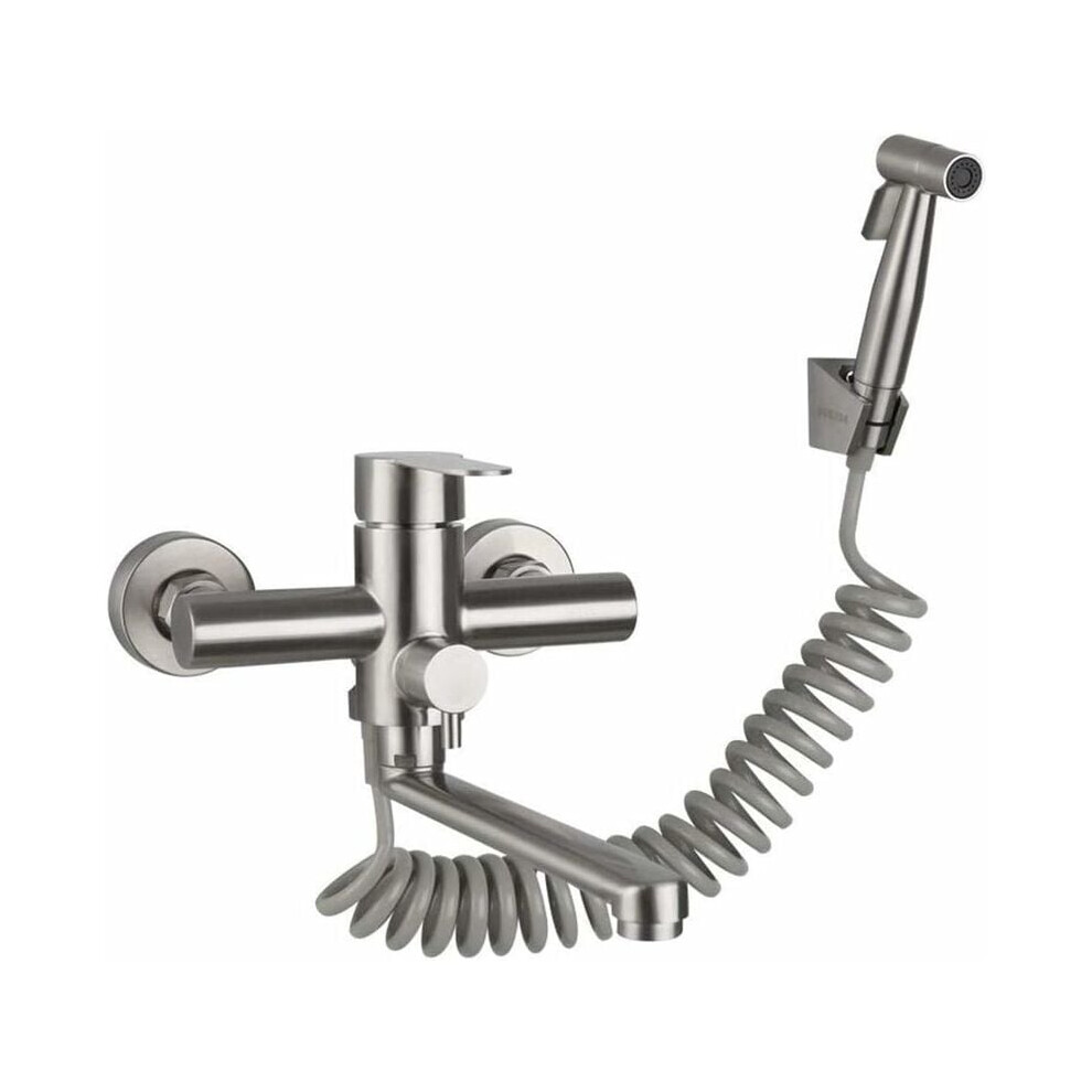 Stylish Kitchen Faucet With Honeycomb Bubbler, Wall Mounted Kitchen Faucet Ensuring Water Saving For Kitchen Laundry Basin (360 Degree Swivel) 9453559571353