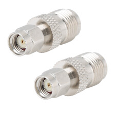 RF Coaxial Connector FME Female To SMA Male Plug Adapter High Conductivity Wireless LAN Devices Nickel Plated Brass Connector Great Connectivity For A