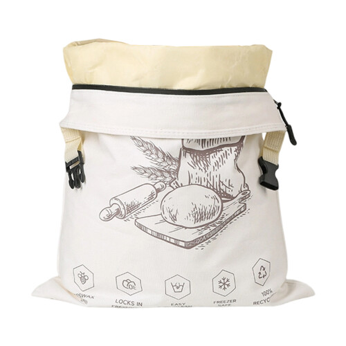 Organic Cotton Bees Wax Food Bag Kitchen Storage Solution-White