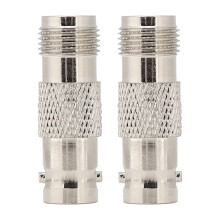 BNC Female To BNC Female Connector Corrosion Resistance Nickel Plated Body Precision Made Metal Barrel Material Connect BNC Extension Cables For CCTV