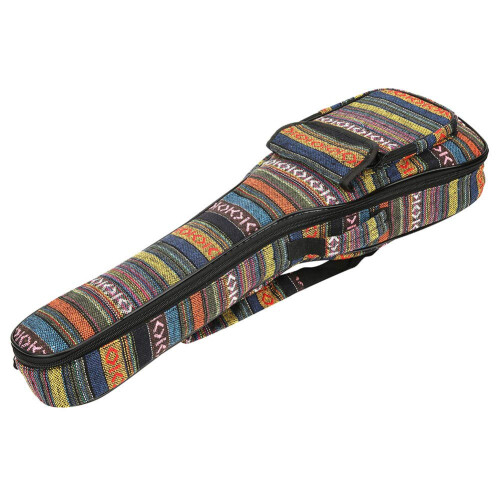 Ethnic Ukulele for 4 String Guitar, Thickened Cotton, Double Shoulder Strap Carrying