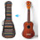 Ethnic Ukulele for 4 String Guitar, Thickened Cotton, Double Shoulder Strap Carrying 4