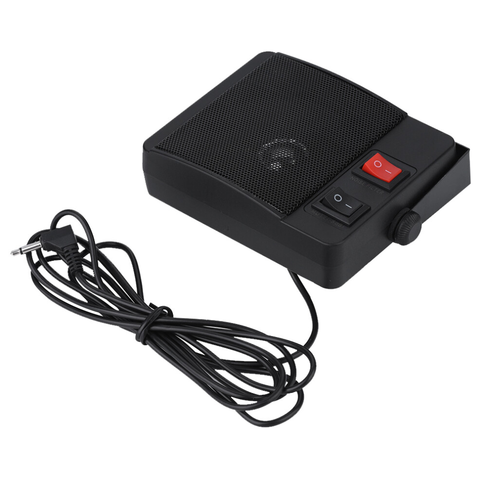 Mobile Radio Microphone Wired External Speaker Compact Mini External Speaker For Car Radios Clear Timbre Loud And Clear Sound Noise Cancelling Built I 9416038668876