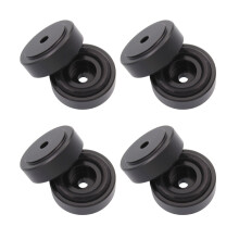 8 stuks metalen grippad antislipvoetjes voor snijplank-Zwart