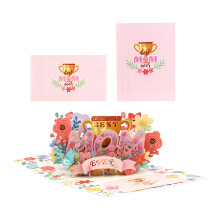 Paper Carving Mother's Day Card Handmade Holiday Greeting Card
