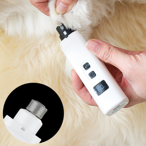 LEDs Illuminated Pet Nail Clippers and Grinders Ergonomic-White 2