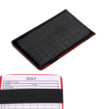 Golf Scorecard Book  Leather  Holder  Yardage Cover  Handcrafted  US Cowhide
