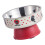 Ergonomic Elevated Dog-red stainless steel Large independen co 1