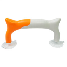 Quilting Ruler Holder  Non Slip Double Suction Cup Grip, Orange and White