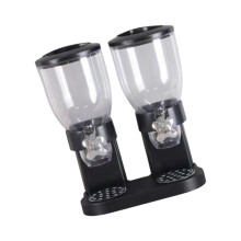 Dry Food Container Featuring Double-Black double cup