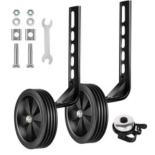 Training wheels for 1220 inch bicycles, heavyduty black Inscatolato.