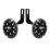 Quiet and Comfortable Kids Bicycle Training Wheels, Durable  Material, Black 1