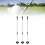 3PCS Golf Flagstick Nylon Fiberglas 2 Abschnitt 12
