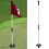 3PCS Golf Flagstick Nylon Fiberglas 2 Abschnitt 11