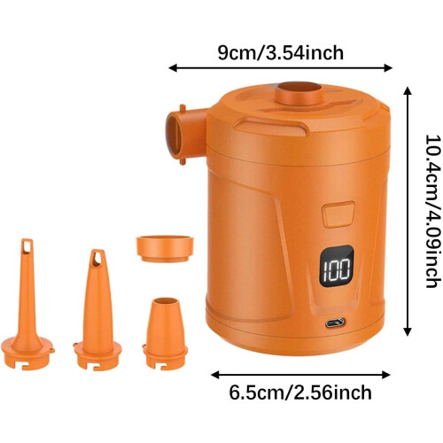 Electric air pump for inflatable cushions and boats, with bubble function. 2