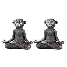 Statues miniatures de singe de jardin, Figurines de méditation
