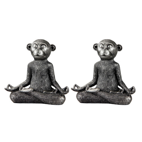 Statues miniatures de singe de jardin, Figurines de méditation