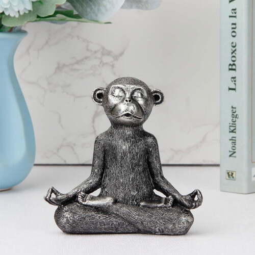 Statues miniatures de singe de jardin, Figurines de méditation 1