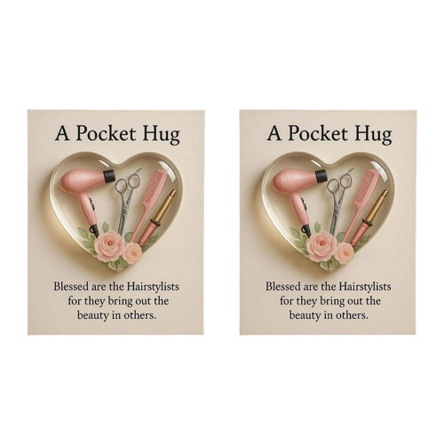 User Friendly Recyclable Acrylic Card Sustainable-2PCS Pink