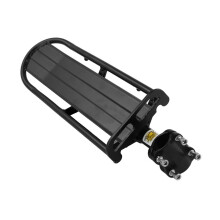 Rear bicycle rack in aluminum alloy, adjustable luggage carrier, sturdy support for various bikes