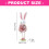 Easter Rabbit Figure Holiday Decoration For Tabletop-Yellow 3